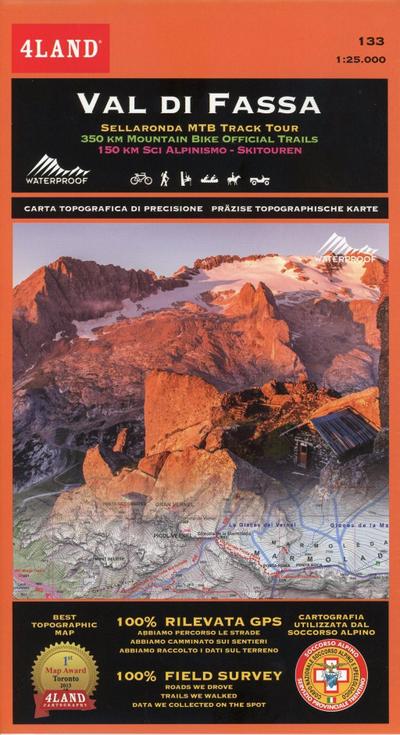 Val di Fassa. 133. 1:25.000. Sellaronda MTB track tour. 350