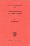 Programminformationen der Rundfunkanstalten in kartell- und wettbewerbsrechtlicher Sicht.