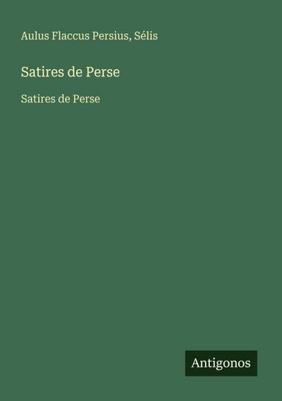 Satires de Perse