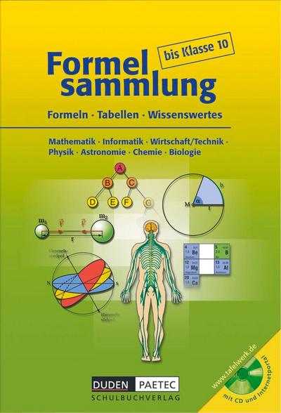 Formelsammlung bis Klasse 10 mit CD-ROM