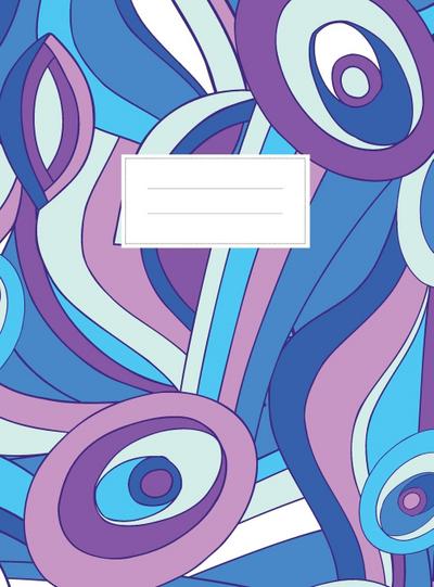 Ramsey & Todd | Journal Diary Notebook Sketchbook | Palm Beach Print Blue Hard Cover | Lined | 8.5 x 11 inches | 50lb White Paper | 192 Pages