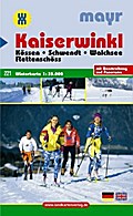 Kaiserwinkl - Kössen - Schwendt - Walchsee - Rettenschöss: Winterkarte und Loipenkarte 1:35000 mit Beschreibung und Panorama (Mayr Wanderkarte)