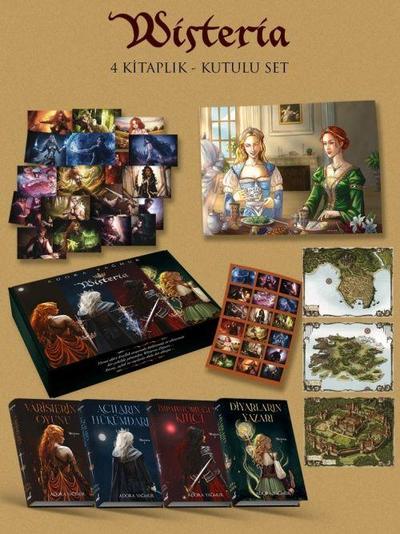 Wisteria Serisi 4 Kitap Ciltli, Hediyeli Kutu