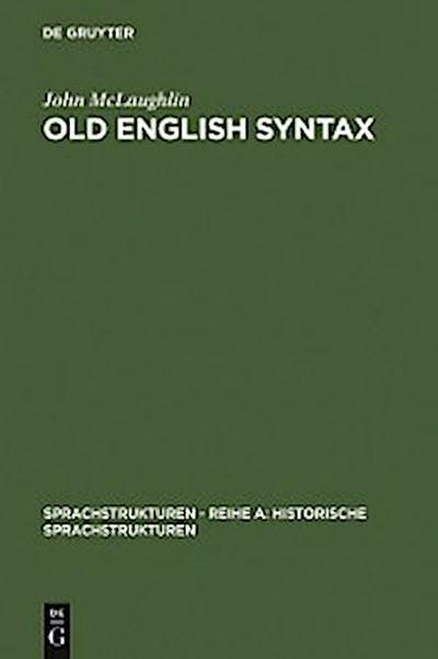 Old English Syntax