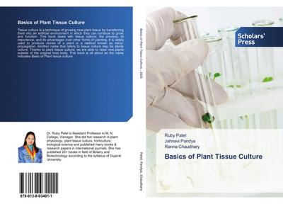 Basics of Plant Tissue Culture