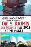 Die 5 Krimis des Monats Juli 2023: Krimi Paket