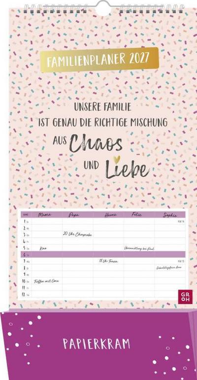 Familienplaner 2027: Unsere Familie ist genau die richtige Mischung aus Chaos und Liebe