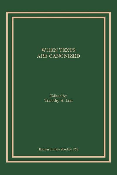 When Texts Are Canonized