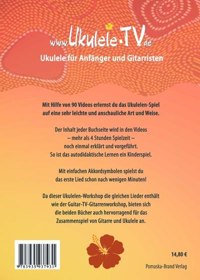 Ukulele-TV: Ukulelen-Schule ohne Noten mit DVD, m. 1 DVD-ROM