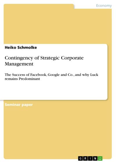 Contingency of Strategic Corporate Management