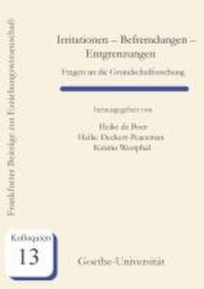 Irritationen - Befremdungen - Entgrenzungen