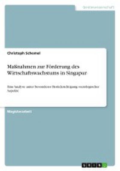 Maßnahmen zur Förderung des Wirtschaftswachstums in Singapur - Christoph Schemel