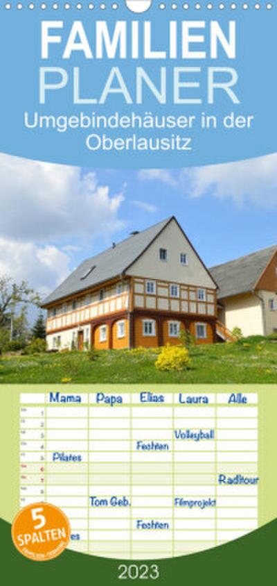 Familienplaner Umgebindehäuser in der Oberlausitz (Wandkalender 2023 , 21 cm x 45 cm, hoch)