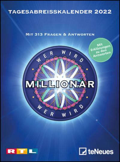 Wer wird Millionär 2022 Tagesabreißkalender - 11,8x15,9 - Rätselkalender - Knobelkalender - Tischkalender