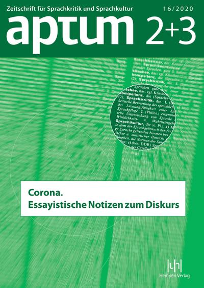 Aptum - Zeitschrift für Sprachkritik und Sprachkultur 2+3/2020