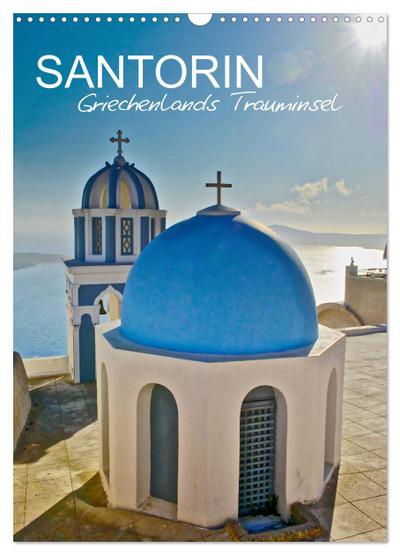 Santorin - Trauminsel Griechenlands (Wandkalender 2024 DIN A3 hoch), CALVENDO Monatskalender