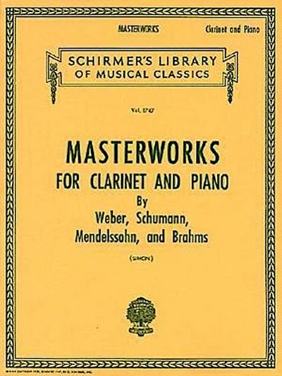 Masterworks for Clarinet and Piano