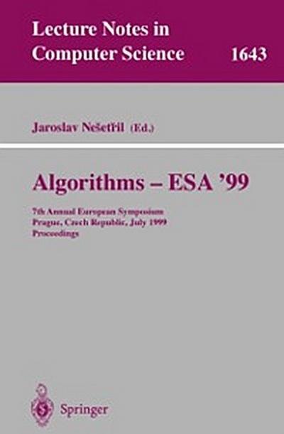 Algorithms - ESA’99