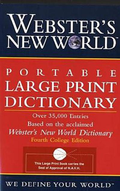 Webster’s New World Portable Large Print Dictionary, Second Edition