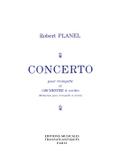 Concerto pour trompette et orchestreà cordes pour trompette et piano