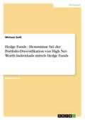 Hedge Funds - Hemmnisse bei der Portfolio-Diversif