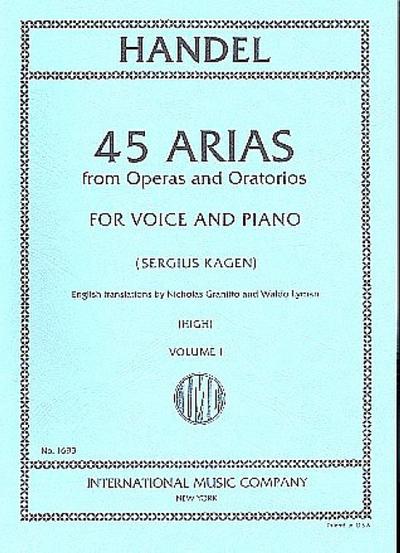45 Arias from Operas and Oratoriosvol.1 for high voice and piano