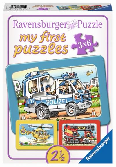 my first puzzles - Feuerwehr, Polizei, Krankenwagen