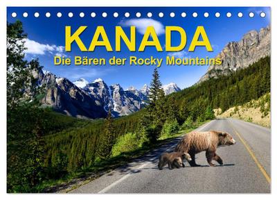 KANADA - Die Bären der Rocky Mountains (Tischkalender 2026 DIN A5 quer), CALVENDO Monatskalender