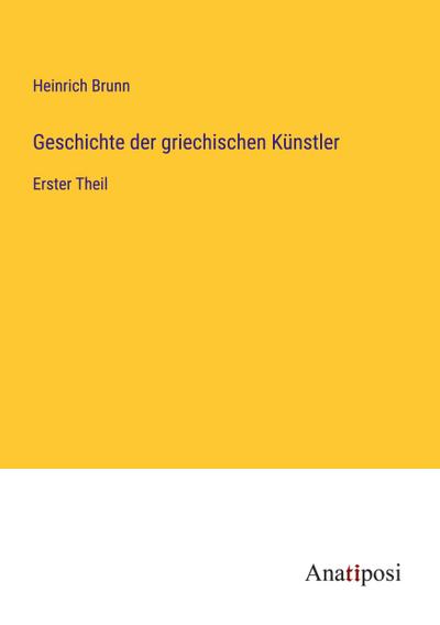 Geschichte der griechischen Künstler