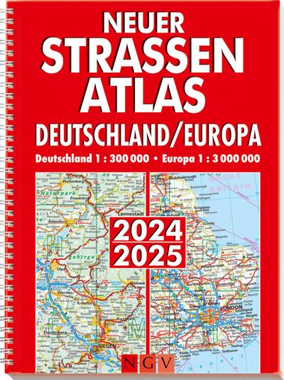 Neuer Straßenatlas Deutschland/Europa 2024/2025