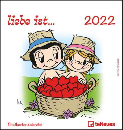 liebe ist... 2022 - Postkarten-Kalender - Kalender-mit-Postkarten - zum-raustrennen - 16x17