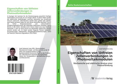 Eigenschaften von lötfreien Zellenverbindungen in Photovoltaikmodulen