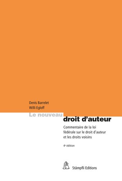 Le nouveau droit d’auteur.