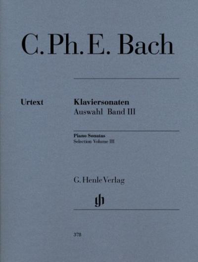 Carl Philipp Emanuel Bach - Klaviersonaten, Auswahl, Band III. Bd.3
