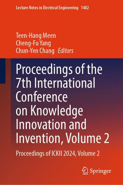 Proceedings of the 7th International Conference on Knowledge Innovation and Invention, Volume 2