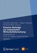 Essener Beiträge zur empirischen Wirtschaftsforsch