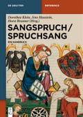 Sangspruch/Spruchsang