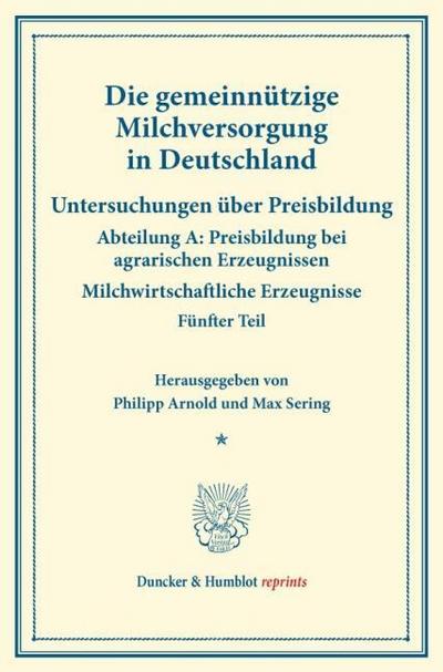 Die gemeinnützige Milchversorgung in Deutschland.