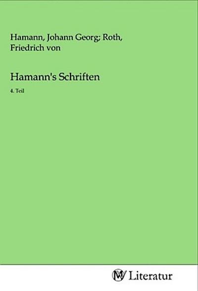 Hamann’s Schriften