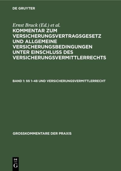 §§ 1-48 und Versicherungsvermittlerrecht
