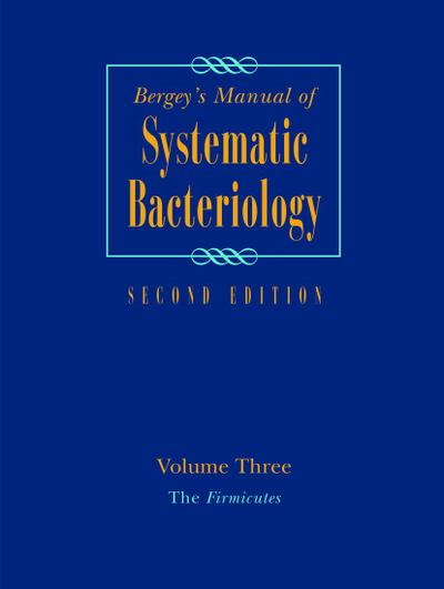 Bergey’s Manual of Systematic Bacteriology