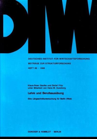 Lehre und Berufsausübung.