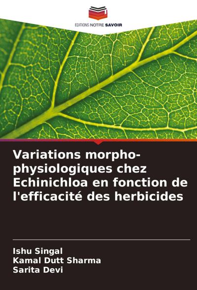 Variations morpho-physiologiques chez Echinichloa en fonction de l’efficacité des herbicides
