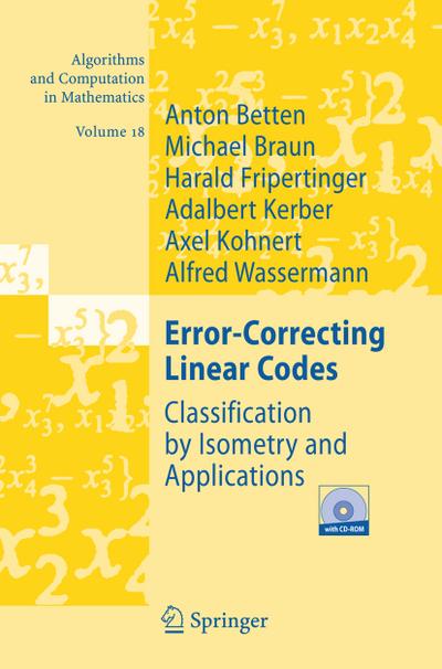 Error-Correcting Linear Codes, w. CD-ROM