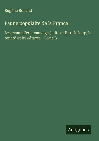 Faune populaire de la France