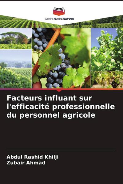 Facteurs influant sur l’efficacité professionnelle du personnel agricole