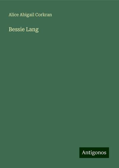 Bessie Lang