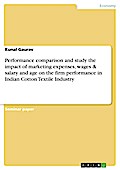 Performance comparison and study the impact of marketing expenses, wages & salary and age on the firm performance in Indian Cotton Textile Industry