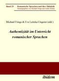Authentizität im Unterricht romanischer Sprachen