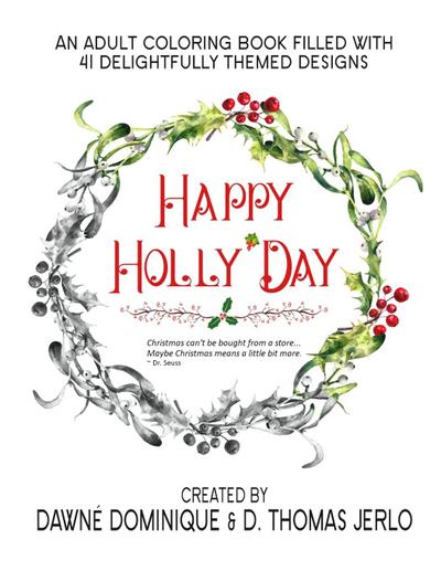 Happy Holly’Day Adult Coloring Book